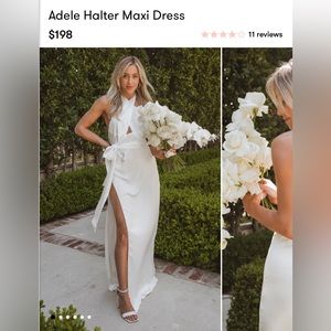 Brand new Adele Halter Maxi Dress - Show me your mumu - White dress